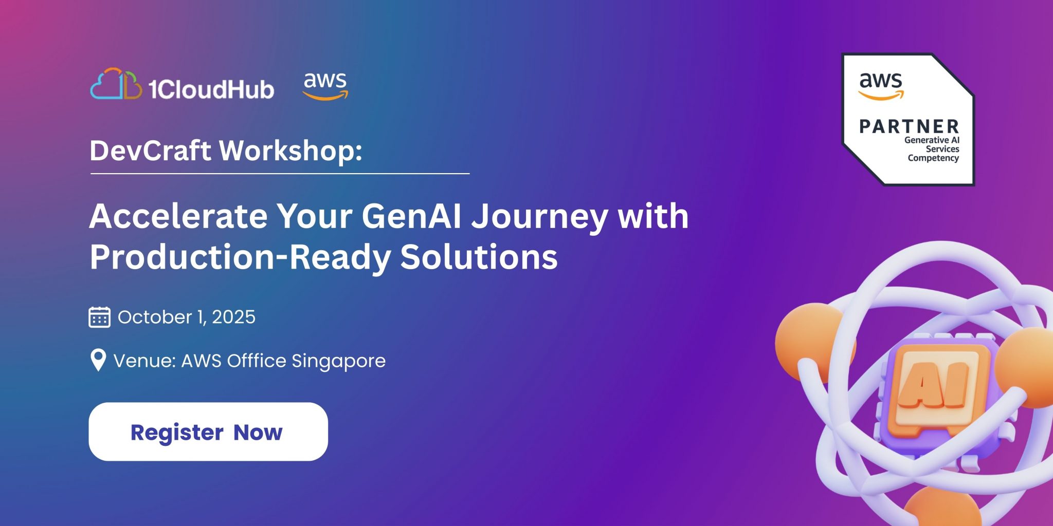 DevCraft Workshop : Deploy Ready-to-Use GenAI Solutions on AWS (Oct 1st)